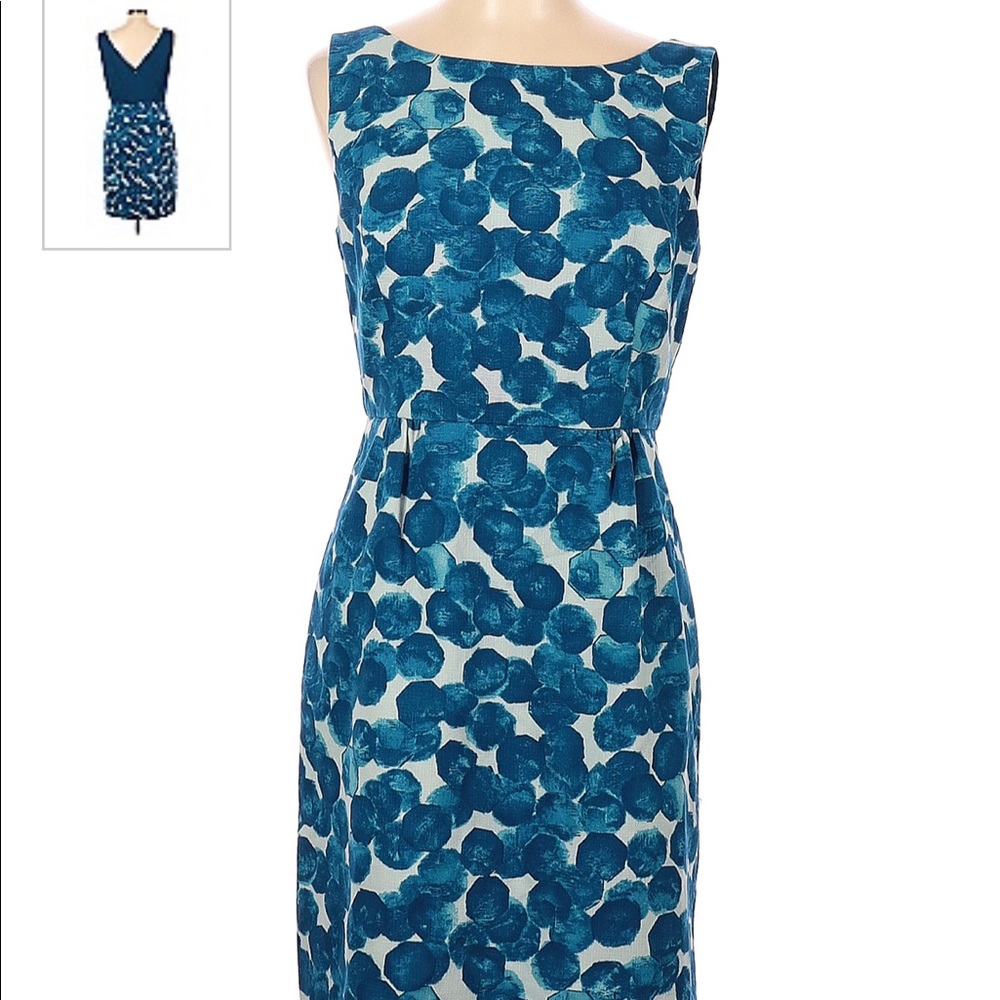 Anthropologie Tabitha Blue Sheath Cocktail Dress